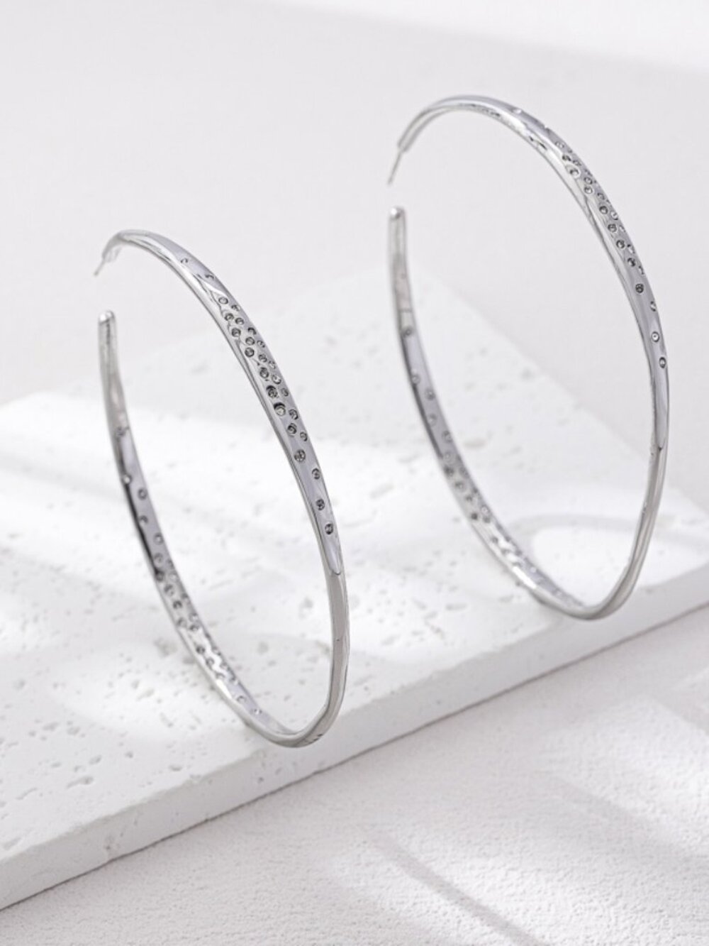 Alexis Bittar Oversized C-Shaped Stud Earrings